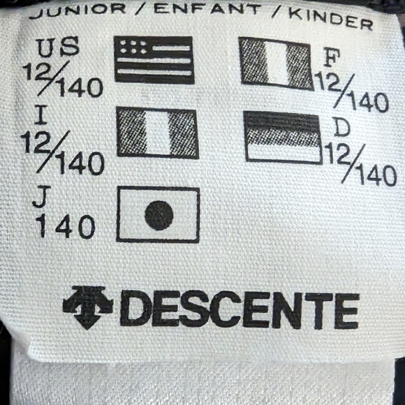 Descente softshell training Ski Shorts Winter snowpants Half pants Y 12 W XS/S - Picture 7 of 11